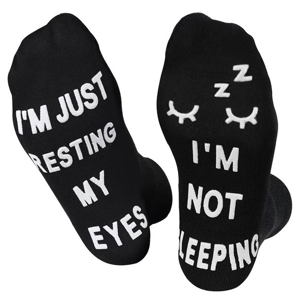 Birthday Gifts for Men Husband Women idea Im Not Sleeping Funny Socks