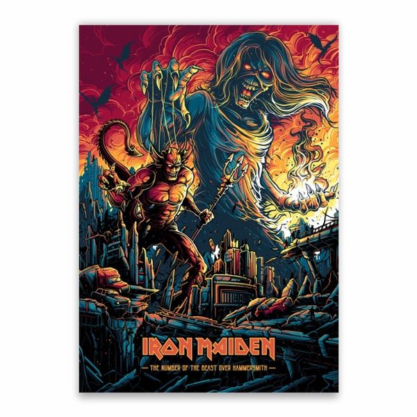 The Number Of The Beast Over Hammersmith Poster - A1