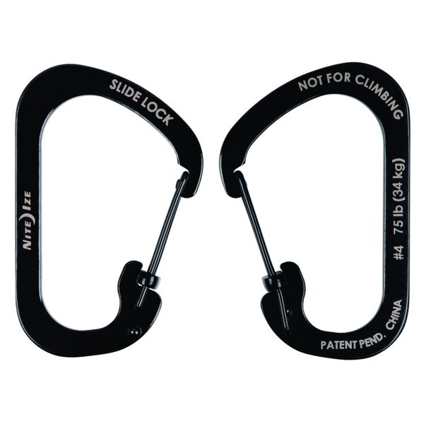 Slidelock Carabiner #4 Black