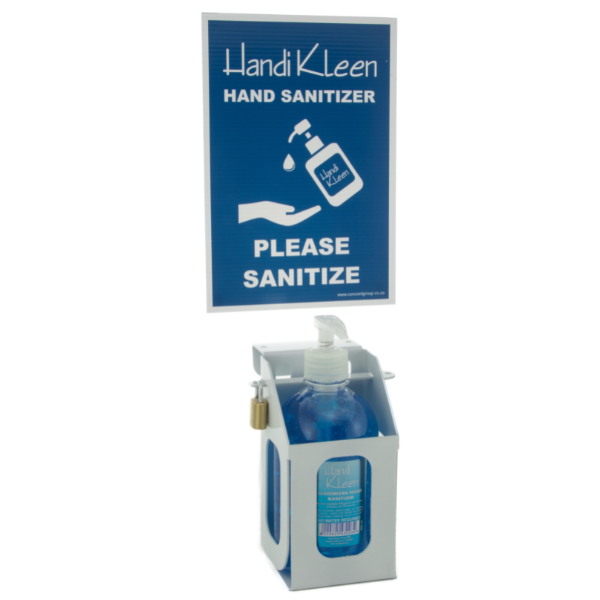 Handi Kleen Wall Dispenser and Waterless Hand Sanitizer