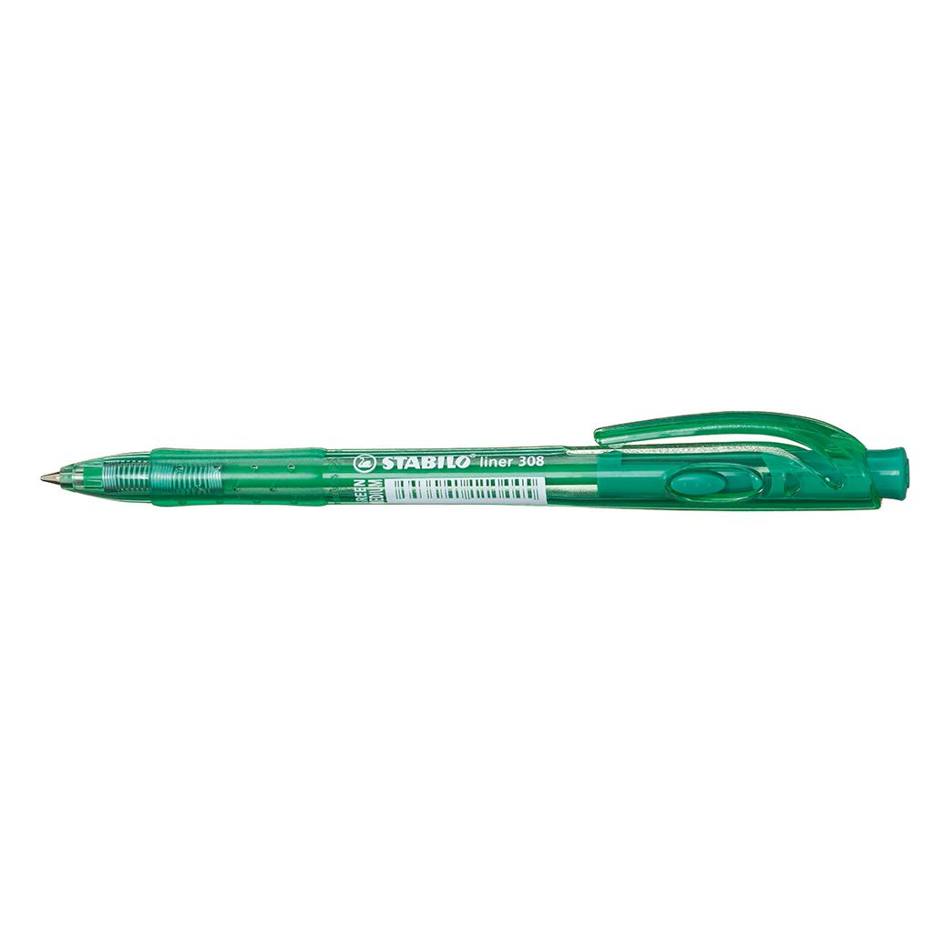 STABILO Liner Click Ballpoint pen - Green - medium - Box 10 | Buy ...