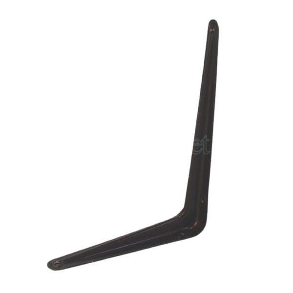Bulk Pack x 12 Mackie Shelf Brackets Stayless 250X300 Black
