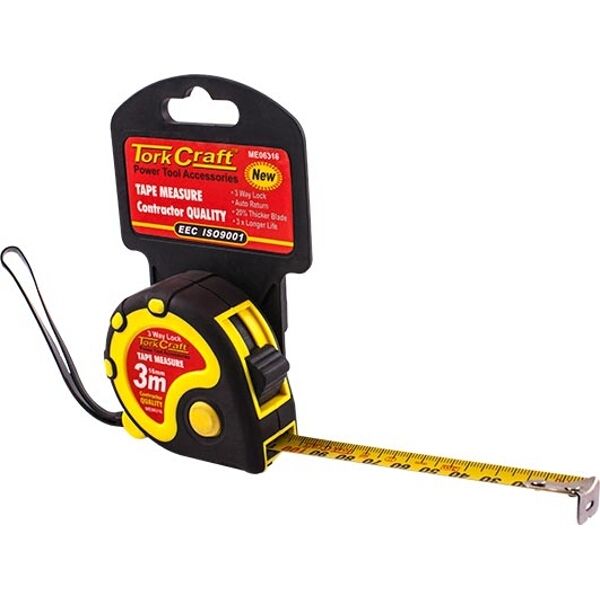 Tork Craft Measuring Tape Multi Lock 3m x 16mm 2 Pack Shop