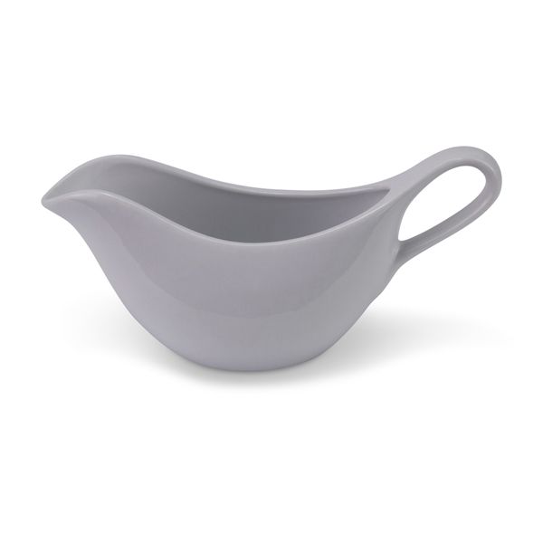Gravy Boat - Ceramic - Glass - White - 21cm (L) x 9cm (D)