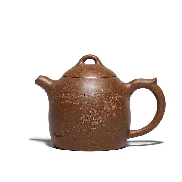 YIXING Handmade Purple Clay Kung Fu Kettle Kung Fu Buve Creative Drinkware