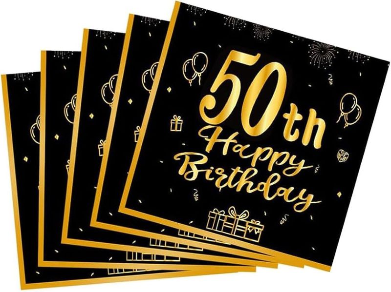 50th Birthday Napkins