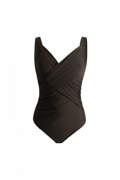 Linzi Ladies - SORRENTO Swimsuit with Tummy Control Panel - Khaki