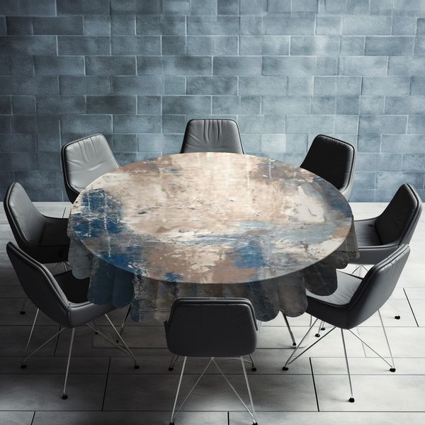Timeless Serenity Round Tablecloth