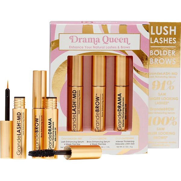 Drama Queen Mini Mascara Lash &amp; Brow Serum Set