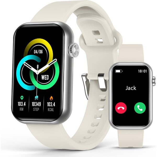 Smart Watch Fitness Tracker (Answer/Make Call), 24/7 Heart Rate Spo2