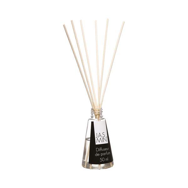 Jasmin Scented Glass Diffuser with 6 Bamboo Sticks 50ml