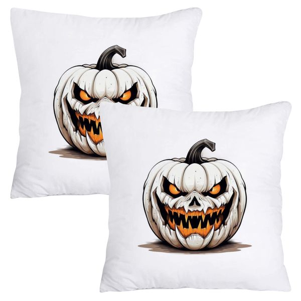 Scatter Cushion Cover Set (50cmx50cm) - Halloween Pumpkin