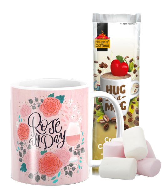 PepperSt Hug Mug with Marshmallows - Rosé All Day
