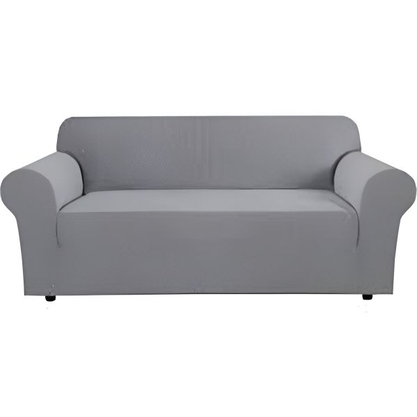 Grey Sofa Cover Jacquard Knitting Fabric