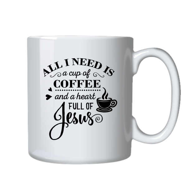 Coffee &amp; Jesus Christian Theme Birthday Christmas Gift Mug Cup 402