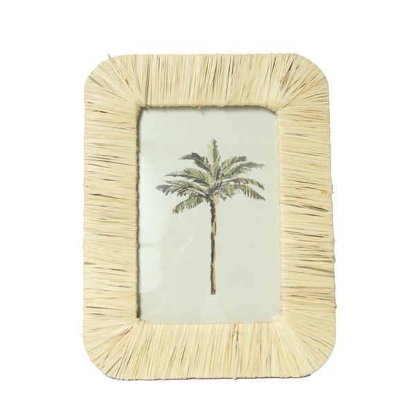 Natural Woven Photo Frame 24x19cm Rustic Handmade Design