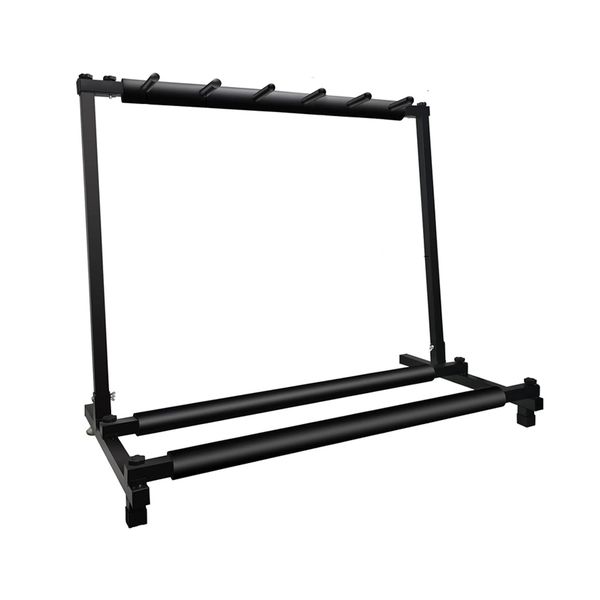 Foldable Guitar Stand 5 Holders Metal Display Stand with No-Slip Rubber Pad