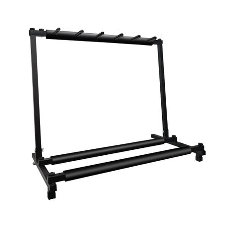 Foldable Guitar Stand 5 Holders Metal Display Stand with No-Slip Rubber Pad Image