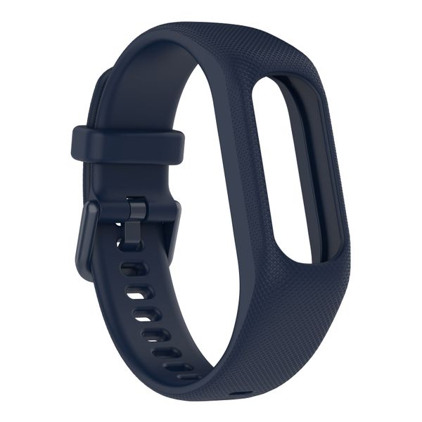 Silicone Band Compatible with Garmin Vivosmart 5-Navy Blue