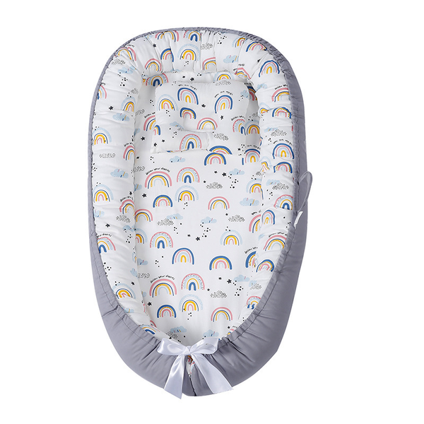 Portable Baby Lounger Bed: Washable &amp; Foldable Infant Nest for Co-Sleeping