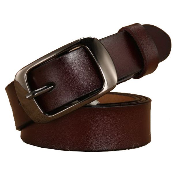 Olive Tree - Ladies Genuine Leather Belt Brown