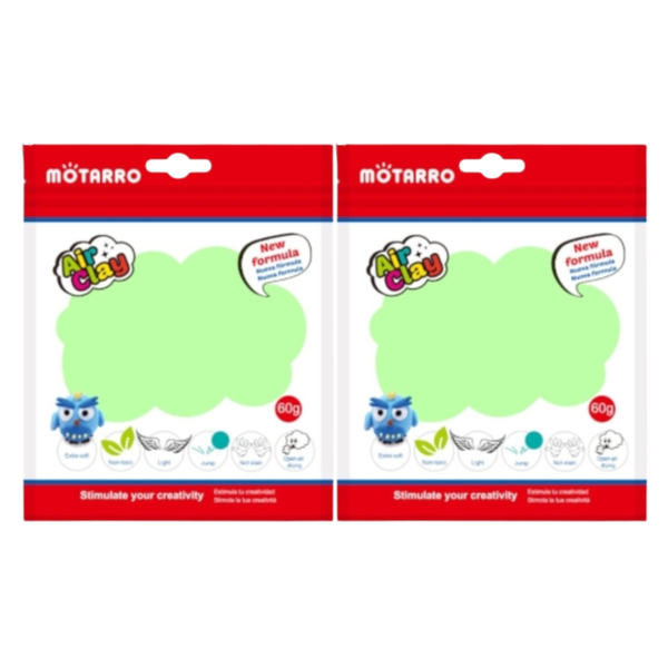 Motarro Air Clay 60g - Mint Green 2 Pack