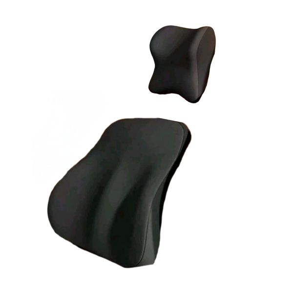 Ergonomic Lumbar Support Cushion with Headrest