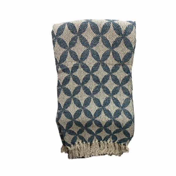 Posh Morrocaine Teal Cotton Throw