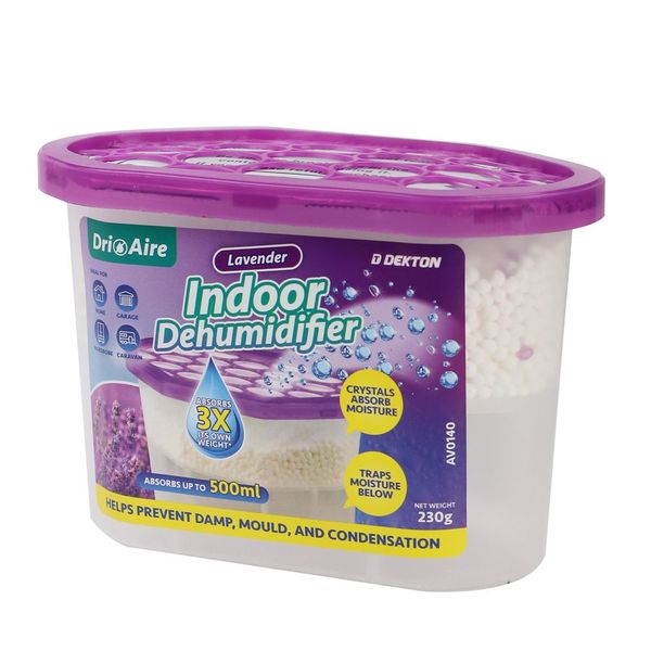 Dekton Dri Aire Indoor Dehumidifier Lavender 500ml
