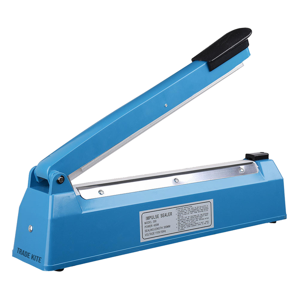 Trade Kite 300mm Manual Impulse Heat Sealer - Adjustable Plastic Bag Sealer