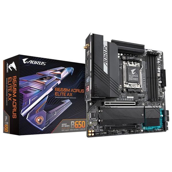 GIGABYTE B650M AORUS ELITE AX DDR5 AMD Socket AM5 Motherboard