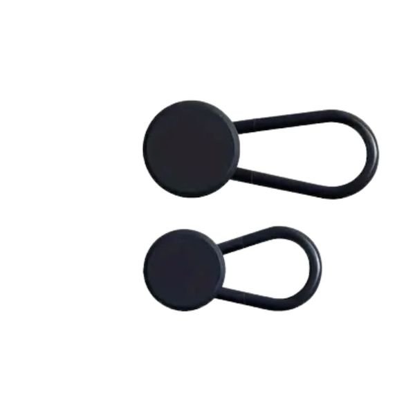 2 Pieces Black Button Extenders for Jeans, Pants, Shorts and Skirts
