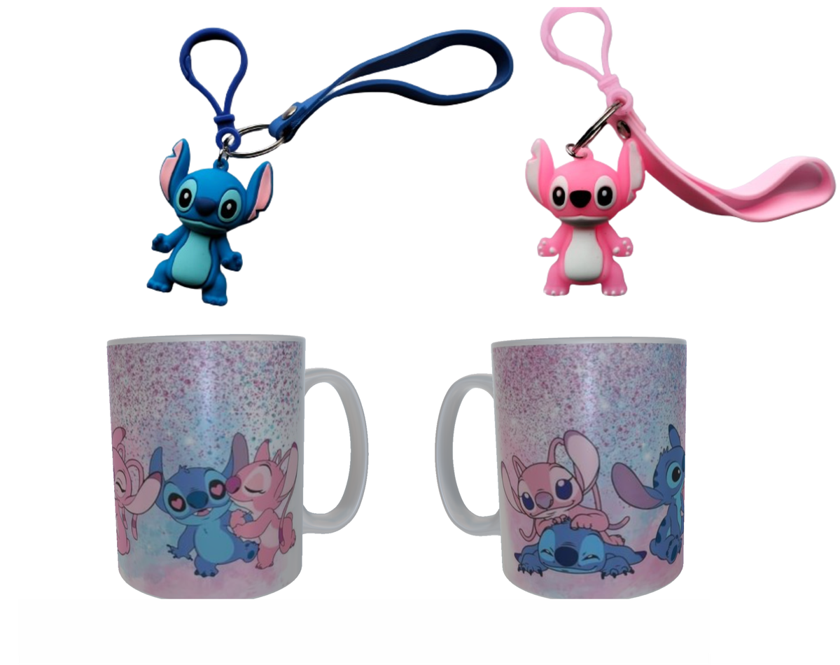 Stitch and Angel mug and keychain set | Shop Today. Get it Tomorrow ...