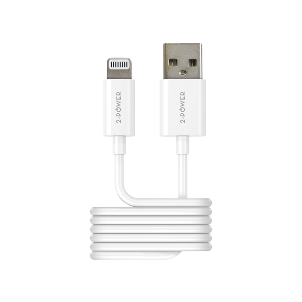 2-Power 1m USB Cable USB-A to Lightning for Data and Charging | 2PUC1M02W