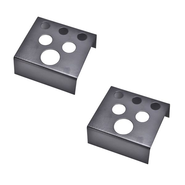 2 Pieces Of Metal Tattoo Ink Caps Cup Holder Stand