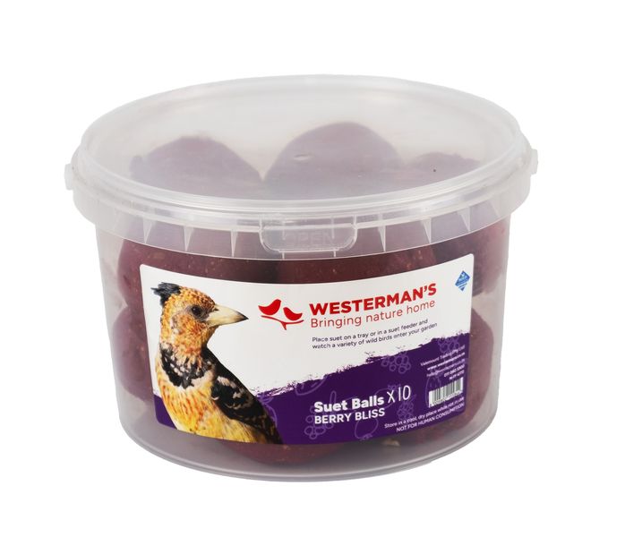 Westerman's 10 x Suet Balls Berry Tub