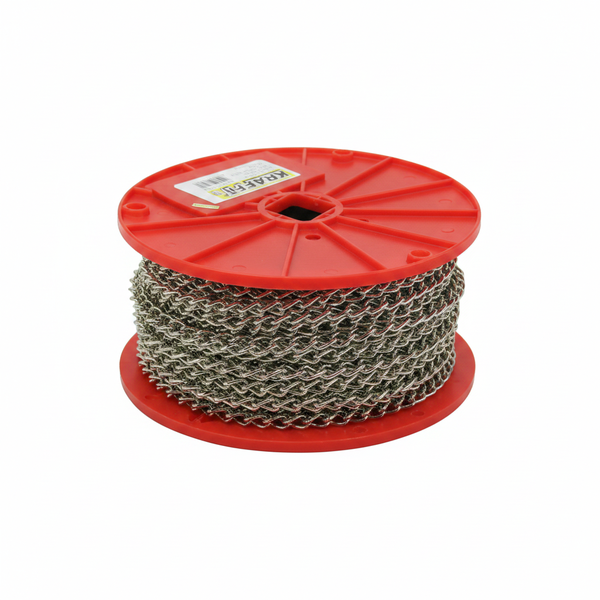KRAFFT Nickel Plated Twist Link Chain 3.0mm x 30m Roll