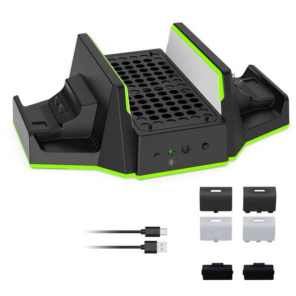Fit for XBOX SEEIES S Multifunctional Cooling Stand with Battery Pack
