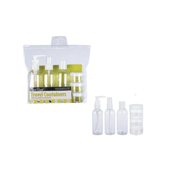Travel Smart Luggage - Clear Travel Bottles 6 Pack