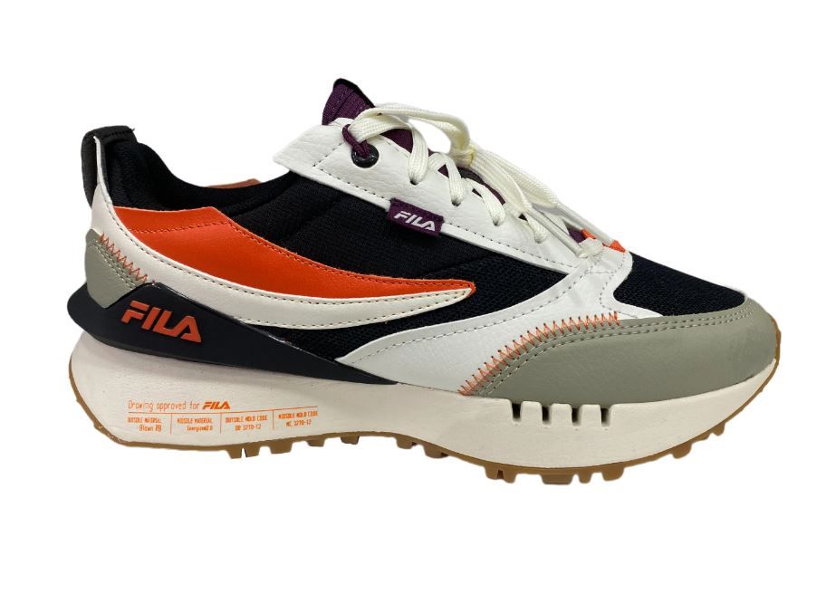 Fila - Renno N-Generation - Black/Egret/Orangeade Sneakers | Shop Today ...