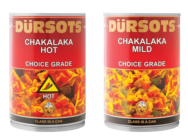 Dürsots Chakalaka Mild &amp; Hot Pack of 8 x 410g