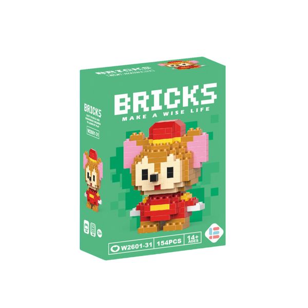 Bricks - Mini Figure Disney Dumbo Timothy Q. Mouse Building Blocks