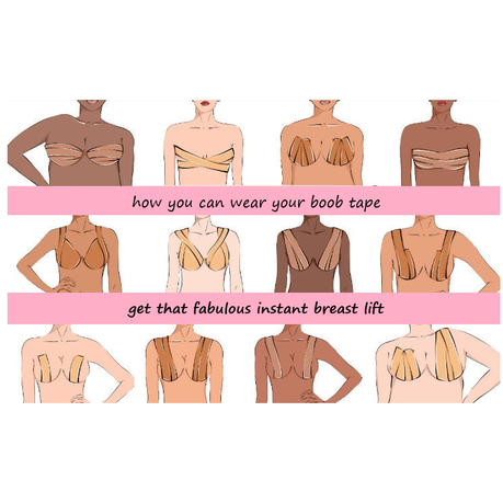 Breast Lift Tape Strips (Beige)