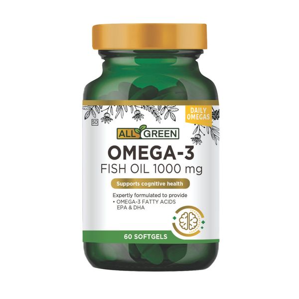 All Green - Omega-3 Fish Oil 1000mg - 60s