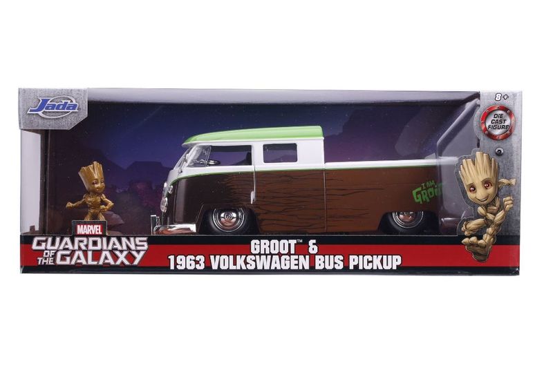 1963 Vw Microbus with Groot, Marvel Guardians of the Galaxy