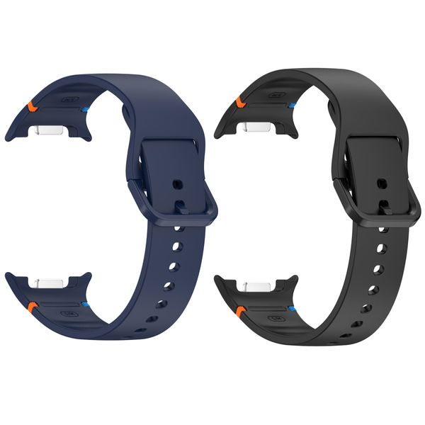 Silicone Bands Compatible with Samsung Galaxy Watch 8 Band 40/44mm for Men