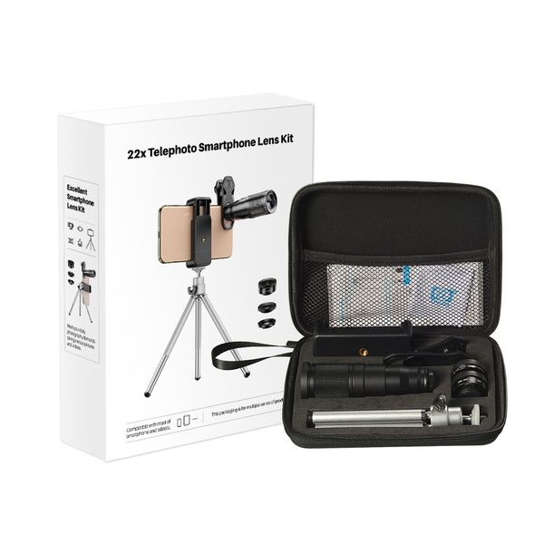 Apexel Optical Smart phone LENS kit (fisheye + macro + telescopic)