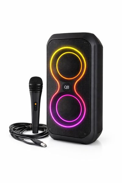 Portable Bluetooth Party Speaker With Wired Microphone Bt-2425