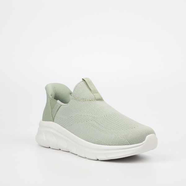 Heart &amp; Sole Jiya 1 Sage Women Knit - Faux Leather Sneaker