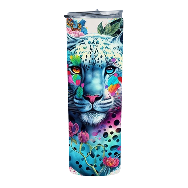 Cheetah Heart 20 Oz Straight Skinny Tumbler 040